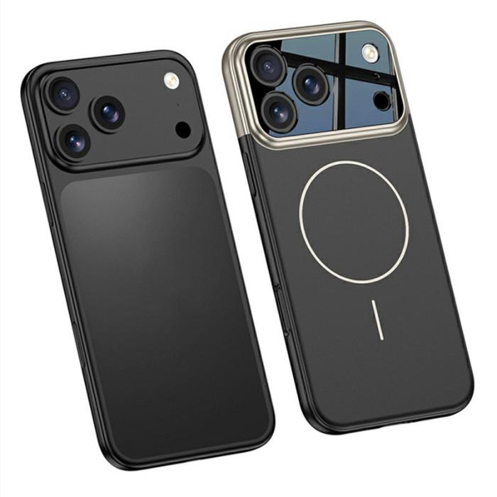 GKK - GKK iPhone 17 Pro Fodral Detachable Kamera Ram Kontrast - Röd / Svart