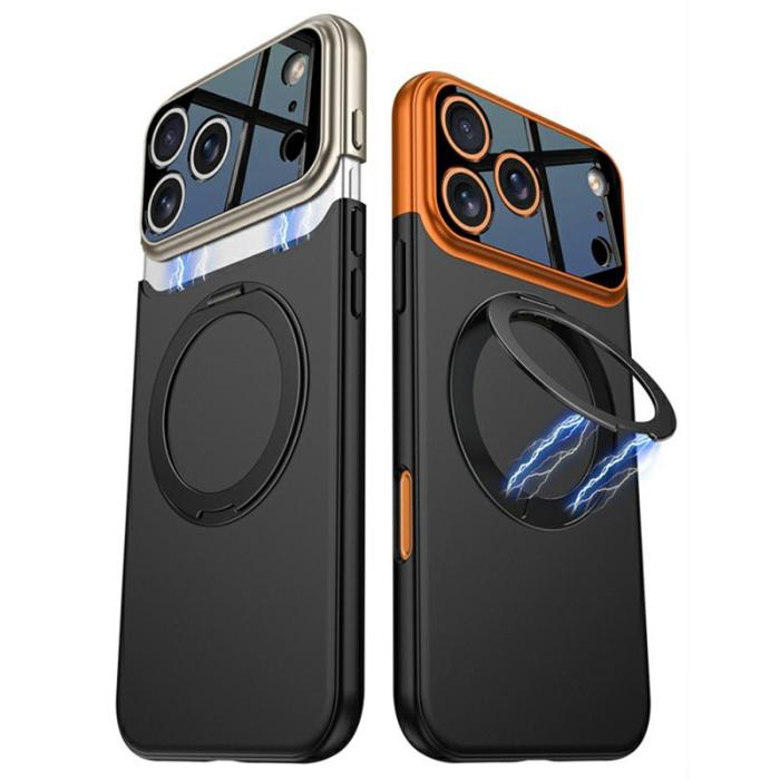 GKK - GKK iPhone 17 Pro Fodral Detachable Kamera Ram - Röd / Svart