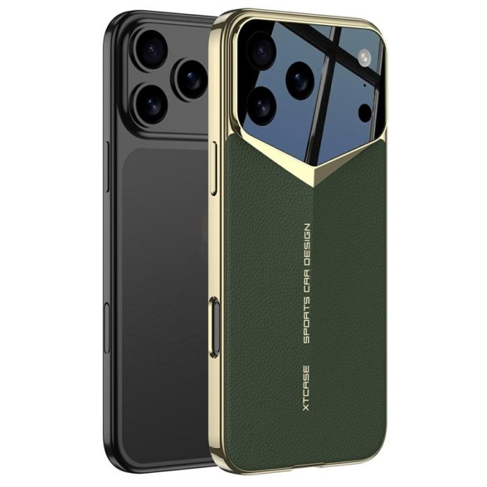 GKK - GKK iPhone 17 Pro Max Fodral Äkta läder - Grön
