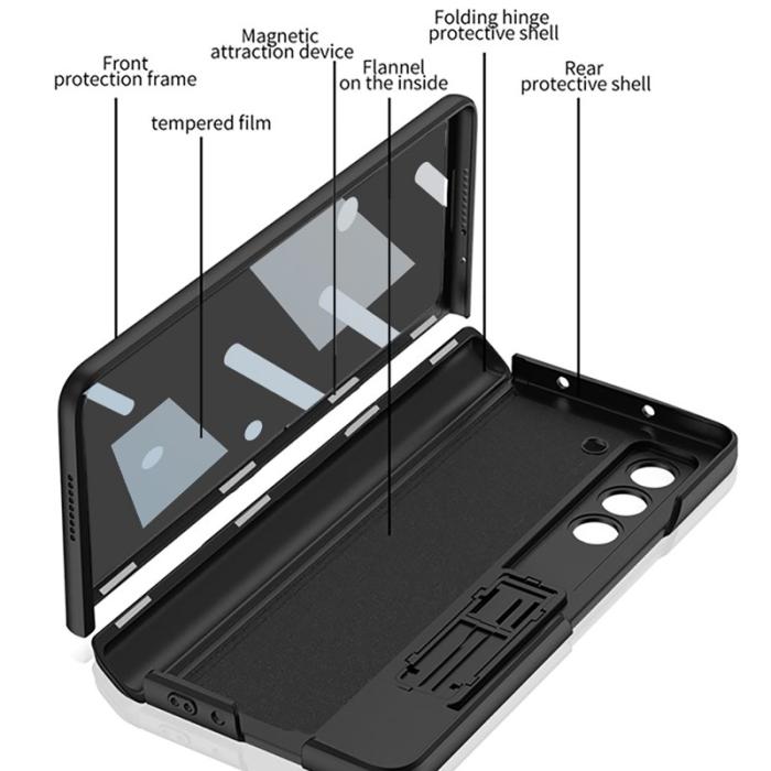 GKK - GKK Kickstand Fodral för Samsung Galaxy Z Fold5 - PC - Baby Blue