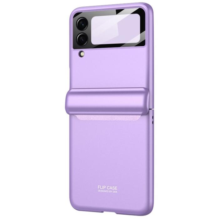 GKK - GKK Magnetic Absorption Hinge Fodral för Samsung Galaxy Z Flip3 - Hård PC - Lila