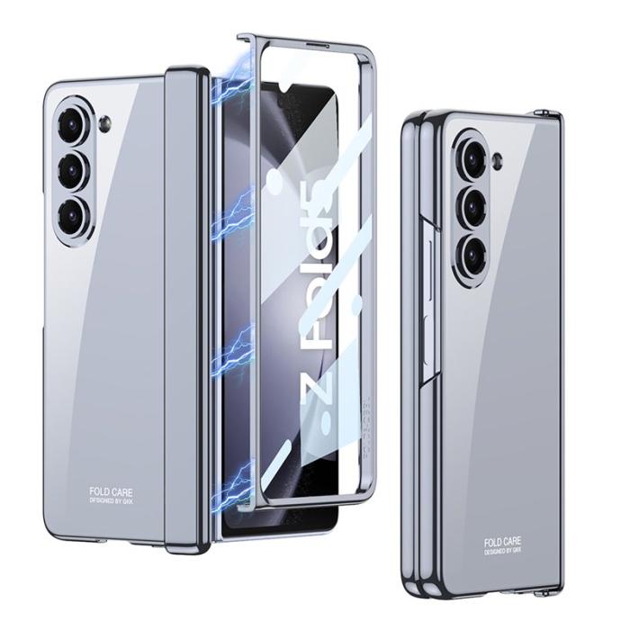GKK - GKK Magnetic Hinge Fodral för Samsung Galaxy Z Fold5 - Grå