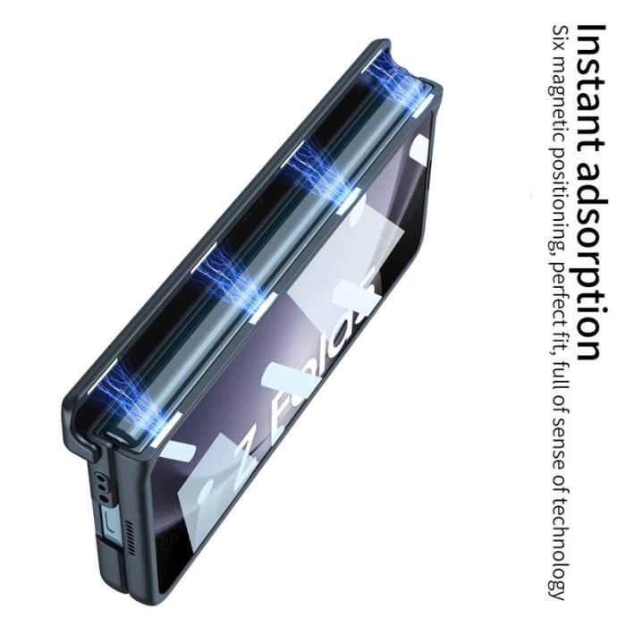 GKK - GKK Magnetic PC Fodral för Samsung Galaxy Z Fold5 - Vinröd