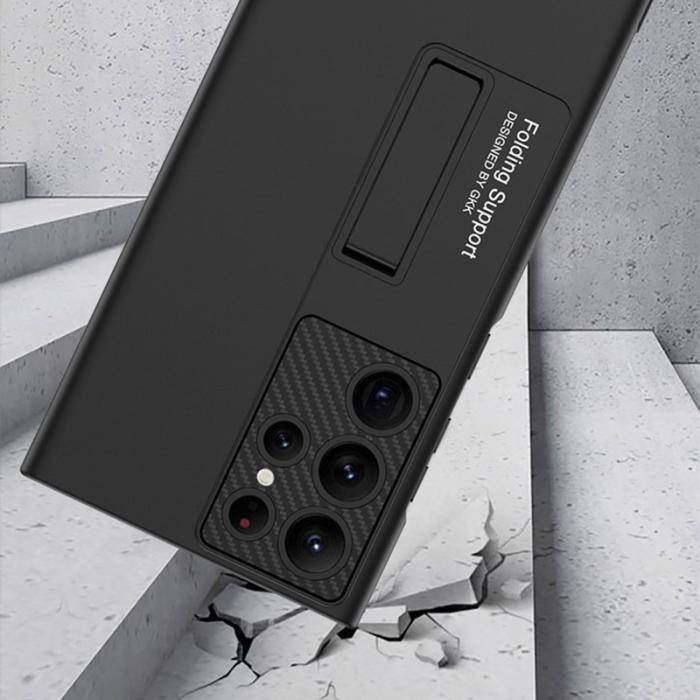 GKK - GKK Samsung Galaxy S22 Ultra Fodral Äkta kolfiber - Grön