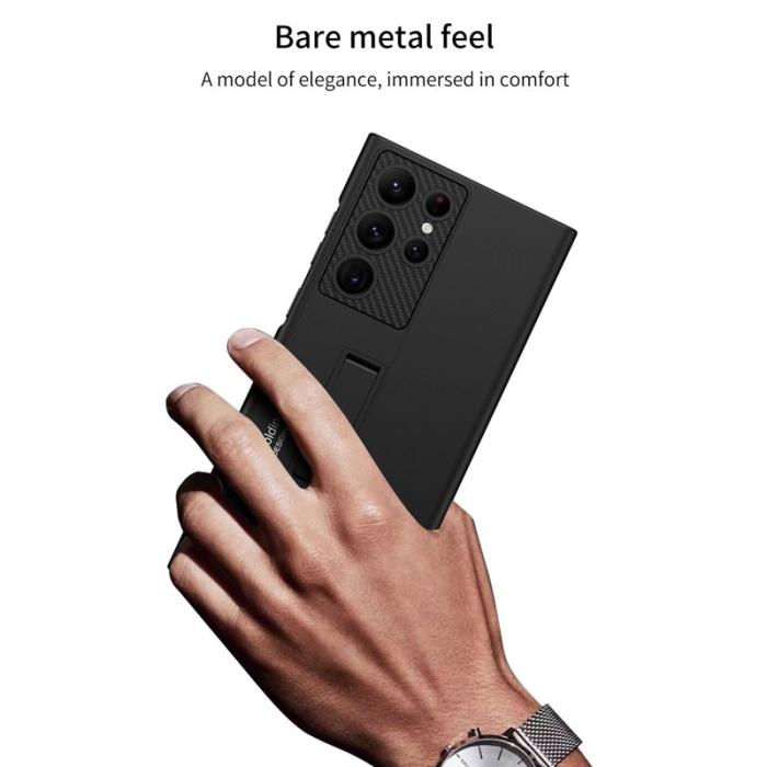 GKK - GKK Samsung Galaxy S22 Ultra Fodral Äkta kolfiber - Svart