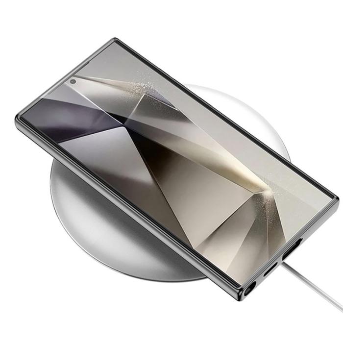 GKK - GKK Samsung Galaxy S23 Ultra Fodral Äkta läder - Titanium Grey