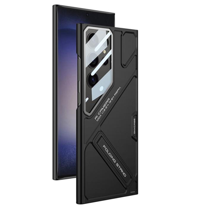 GKK - GKK Samsung Galaxy S23 Ultra Fodral Mecha Style - Svart
