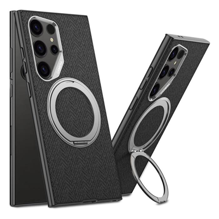 GKK - GKK Samsung Galaxy S23 Ultra Fodral - PC + TPU + Cloth - Svart