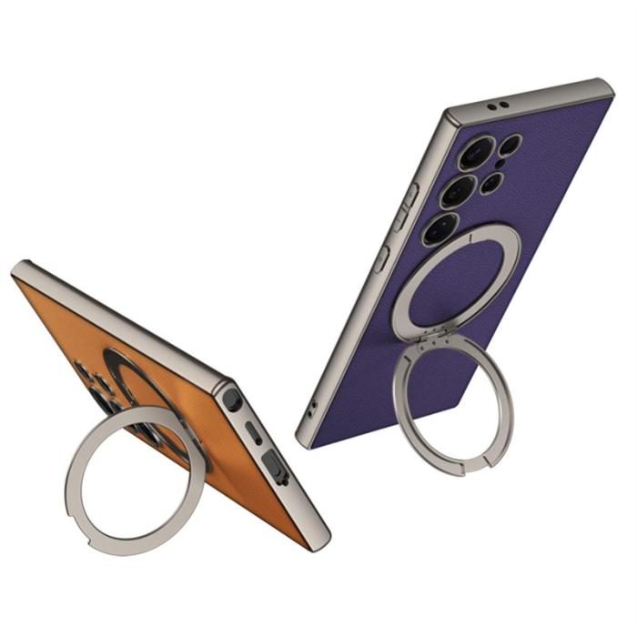 GKK - GKK Samsung Galaxy S23 Ultra Fodral PU + TPU + PC - Grå