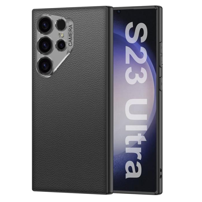GKK - GKK Samsung Galaxy S23 Ultra Fodral PU + TPU + PC - Svart