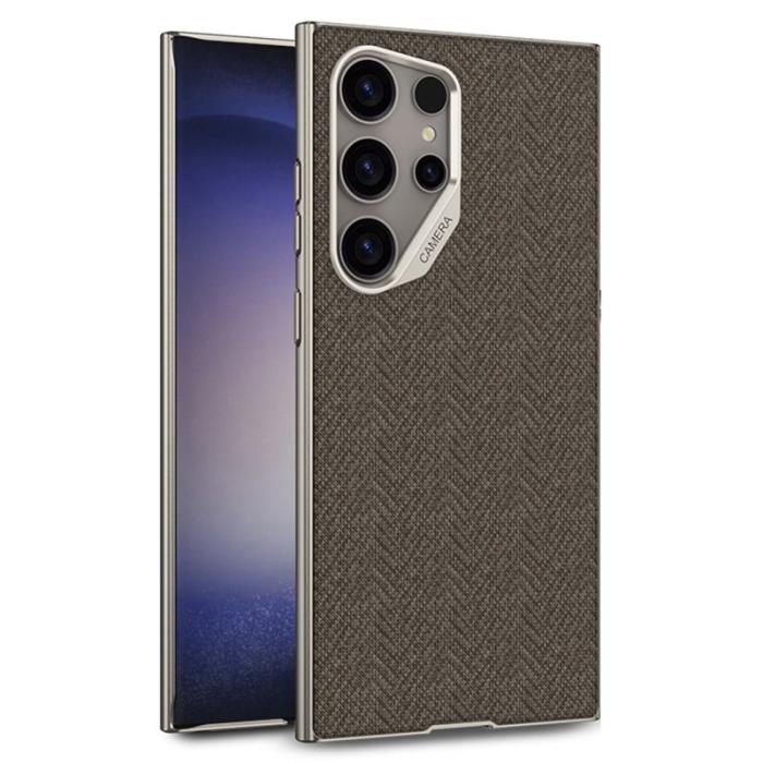 GKK - GKK Samsung Galaxy S23 Ultra Fodral Skin Touch PC + TPU - Brun