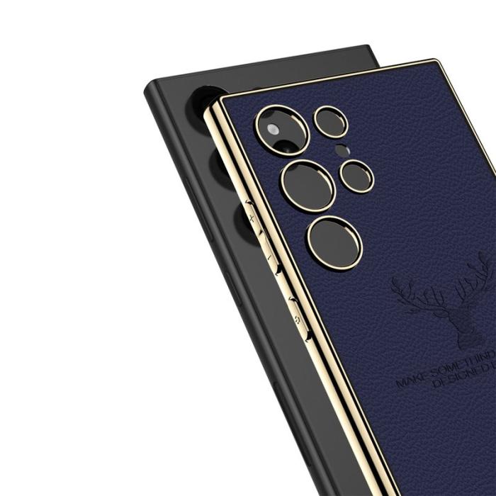 GKK - GKK Samsung Galaxy S23 Ultra Fodral - TPU + PC + PU - Titanium Grey