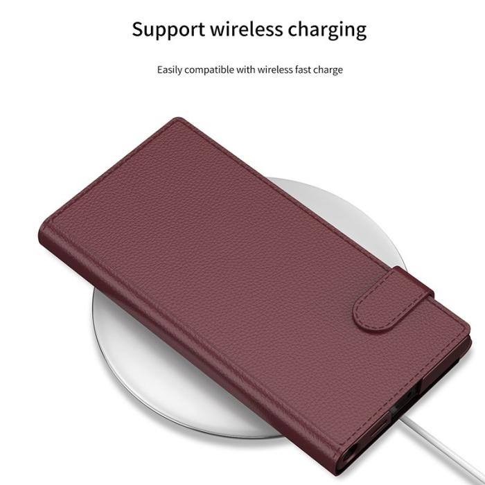 GKK - GKK Samsung Galaxy S24 Ultra Fodral Äkta läder - Kolfiber svart