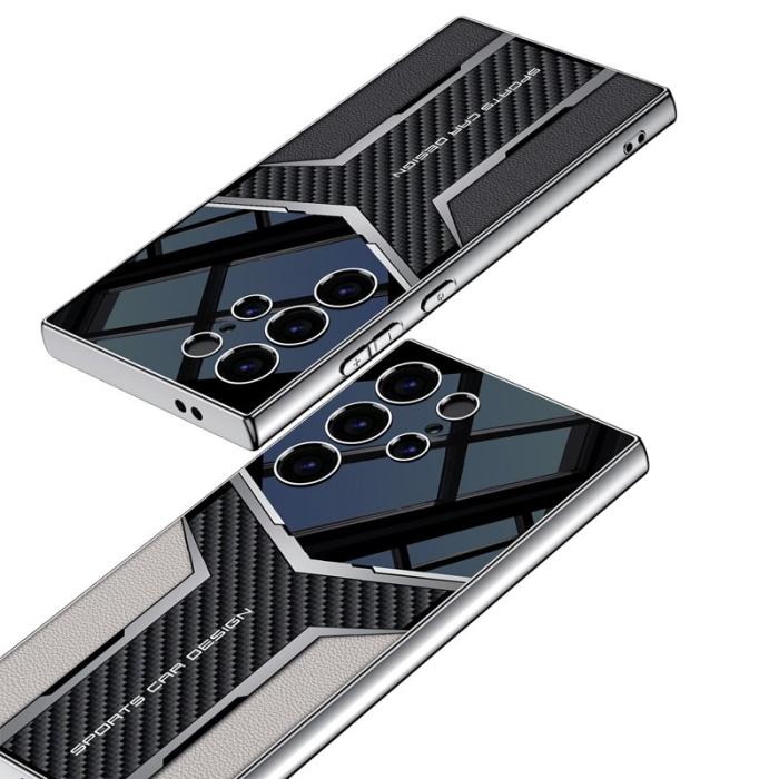 GKK - GKK Samsung Galaxy S24 Ultra Fodral Äkta läder - Röd