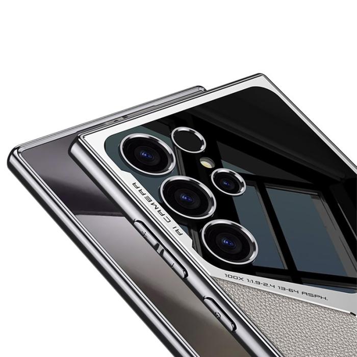 GKK - GKK Samsung Galaxy S24 Ultra Fodral Äkta läder - Titanium Black