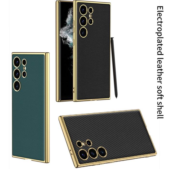 GKK - GKK Samsung Galaxy S24 Ultra Fodral Electroplating Slim - Svart