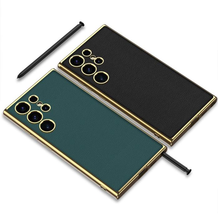 GKK - GKK Samsung Galaxy S24 Ultra Fodral Electroplating Slim - Svart