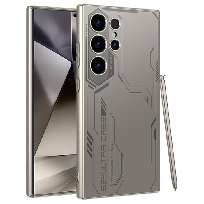 GKK - GKK Samsung Galaxy S24 Ultra Fodral Hard PC Skin-Touch - Silver