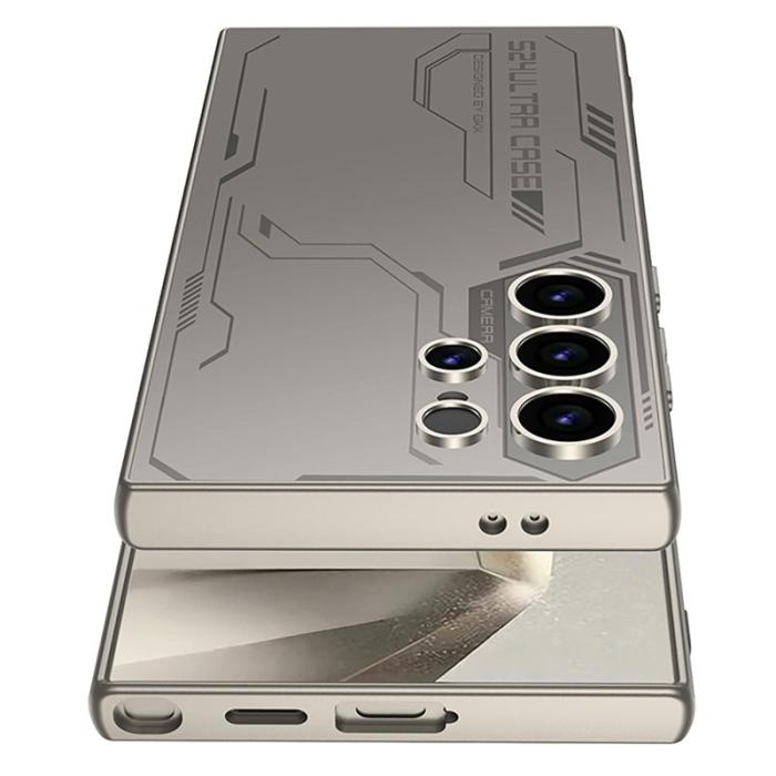 GKK - GKK Samsung Galaxy S24 Ultra Fodral Hard PC Skin-Touch - Silver