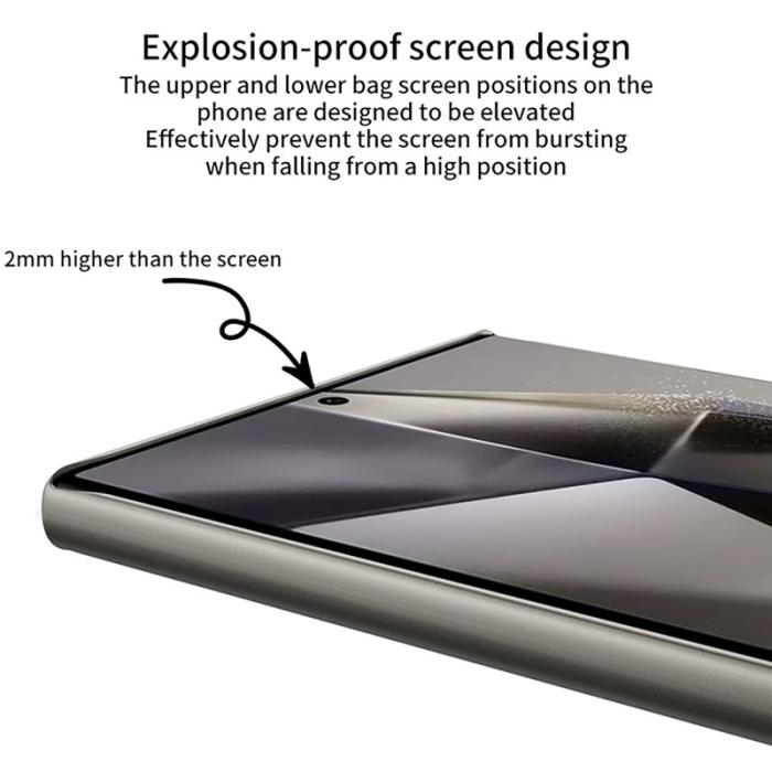 GKK - GKK Samsung Galaxy S24 Ultra Fodral PU - Kolfiber - Svart