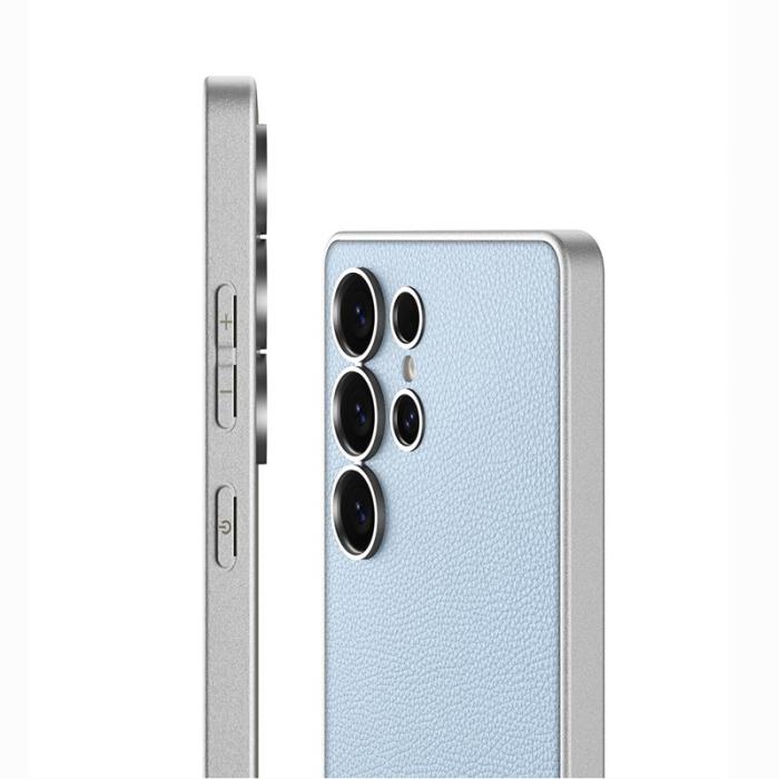 GKK - GKK Samsung Galaxy S24 Ultra Fodral - PU + TPU + PC - Titanium Blue