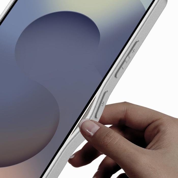 GKK - GKK Samsung Galaxy S24 Ultra Fodral - PU + TPU + PC - Titanium Silver