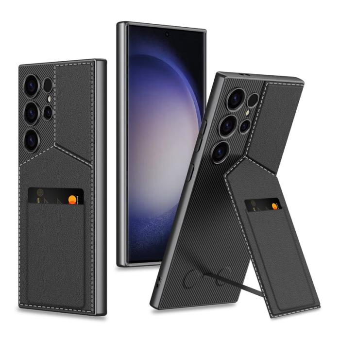 GKK - GKK Samsung Galaxy S24 Ultra Fodral Rotatable - Titan Svart