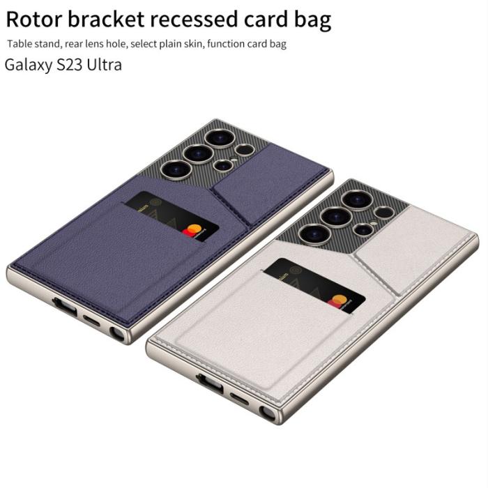 GKK - GKK Samsung Galaxy S24 Ultra Fodral Rotbart Kortfack - Lila