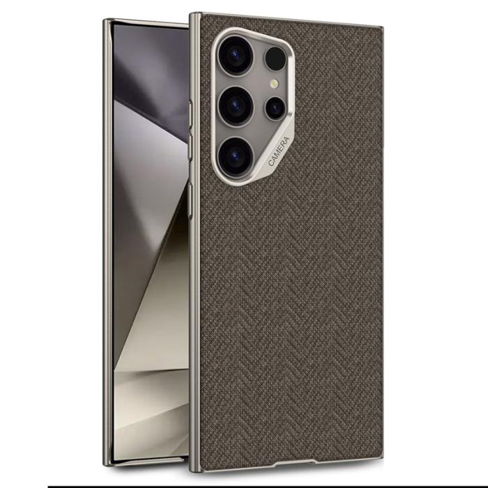 GKK - GKK Samsung Galaxy S24 Ultra Fodral Skin Touch PC + TPU - Brun