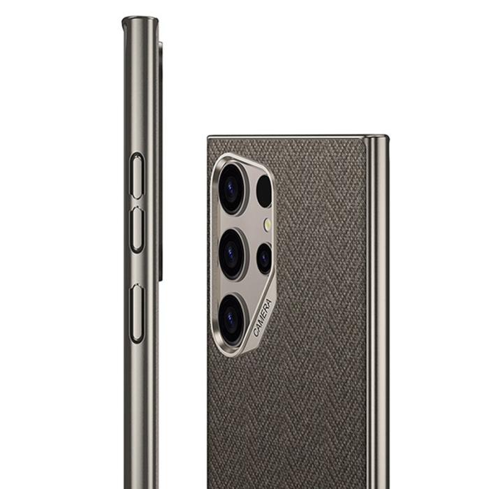 GKK - GKK Samsung Galaxy S24 Ultra Fodral Skin Touch PC + TPU - Grå