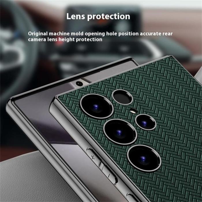 GKK - GKK Samsung Galaxy S24 Ultra Fodral - TPU + PC + PU - Grå