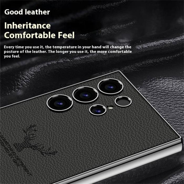 GKK - GKK Samsung Galaxy S24 Ultra Fodral - TPU + PC + PU - Grön