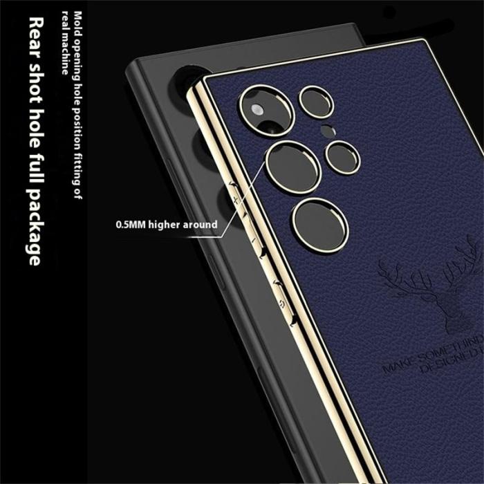 GKK - GKK Samsung Galaxy S24 Ultra Fodral - TPU + PC + PU - Grön