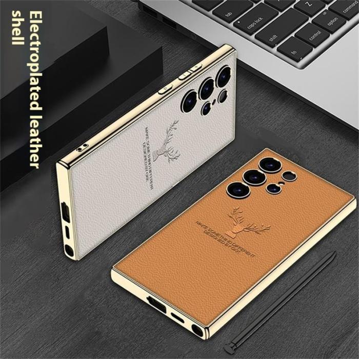 GKK - GKK Samsung Galaxy S24 Ultra Fodral - TPU + PC + PU - Titan Grey