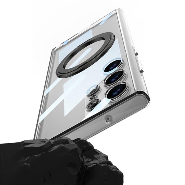 GKK - GKK Samsung Galaxy S24 Ultra Fodral - TPU + PC - Transparent Black