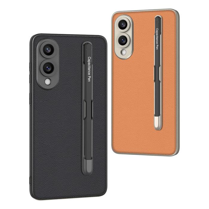 GKK - GKK Samsung Galaxy S25 Edge Fodral - PU + TPU + PC - Orange