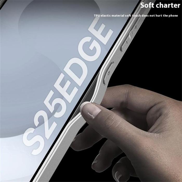 GKK - GKK Samsung Galaxy S25 Edge Fodral Skin Touch AG PC+TPU - Grå