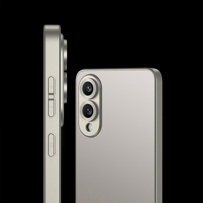 GKK - GKK Samsung Galaxy S25 Edge Fodral Skin Touch AG PC+TPU - Grå