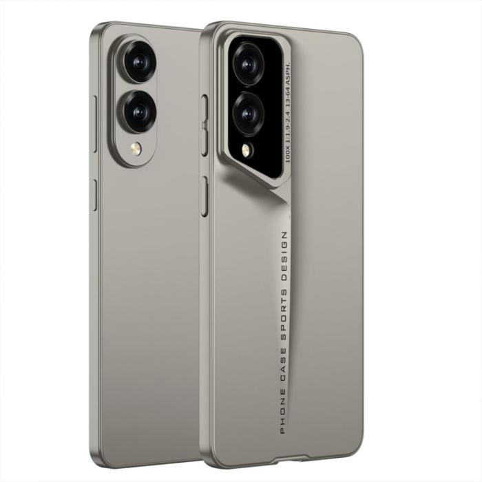 GKK - GKK Samsung Galaxy S25 Edge Fodral Slim Hard PC - Titanium Grey