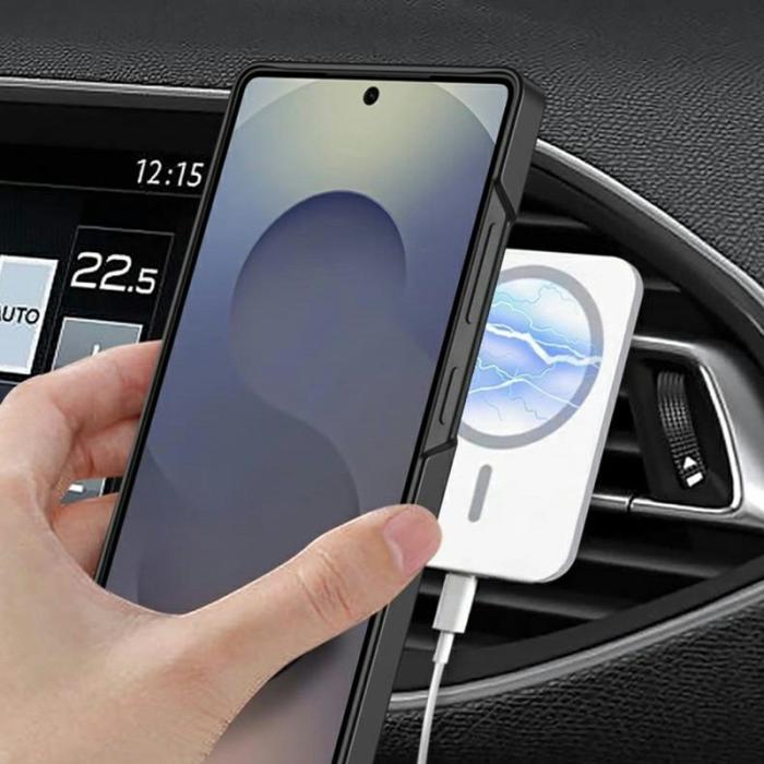 GKK - GKK Samsung Galaxy S25 Ultra Fodral Äkta läder - Blå