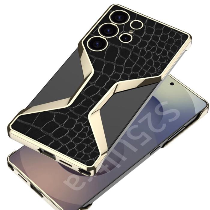 GKK - GKK Samsung Galaxy S25 Ultra Fodral Äkta läder - Grön