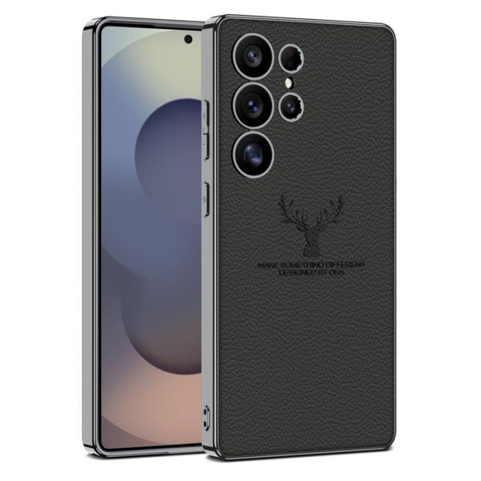 GKK - GKK Samsung Galaxy S25 Ultra Fodral - Elektropläterad TPU + PC - Svart