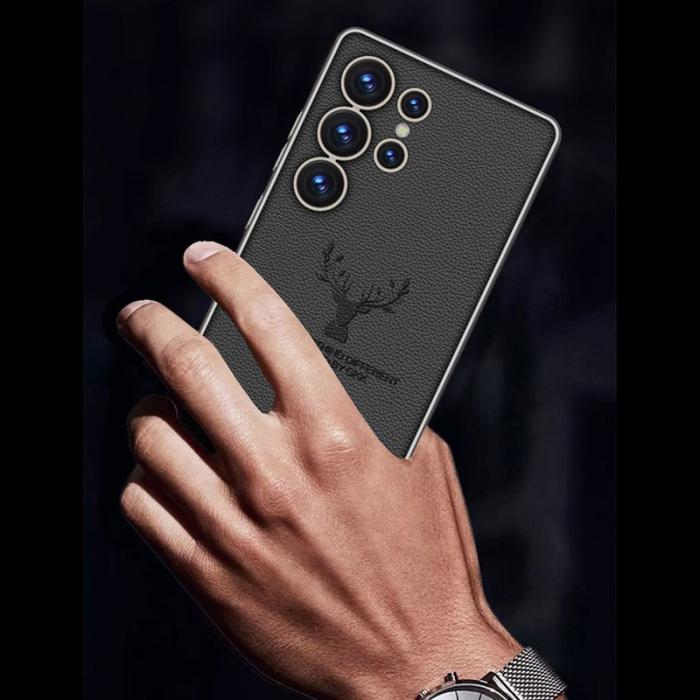 GKK - GKK Samsung Galaxy S25 Ultra Fodral - Elektropläterad TPU + PC - Svart