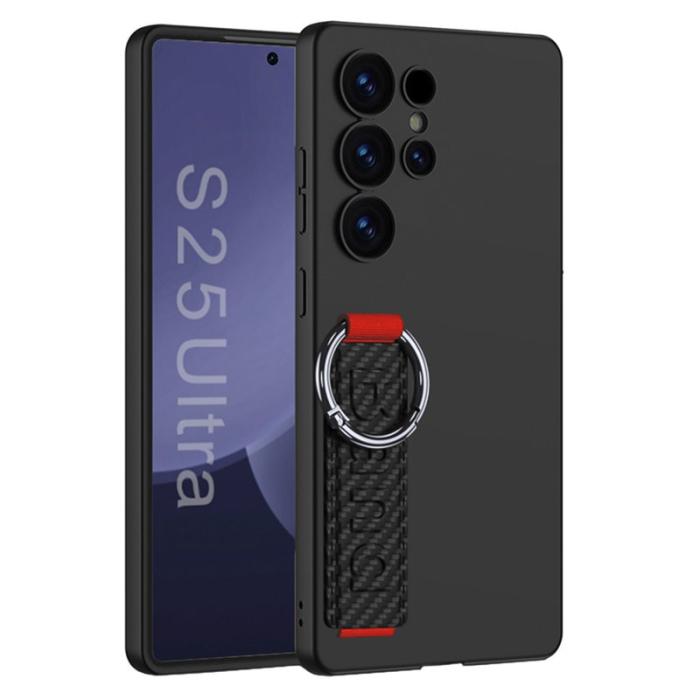 GKK - GKK Samsung Galaxy S25 Ultra Fodral - Hård PC - Kolfiber - Svart