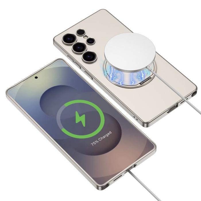 GKK - GKK Samsung Galaxy S25 Ultra Fodral - Hård PC Slim - Silver