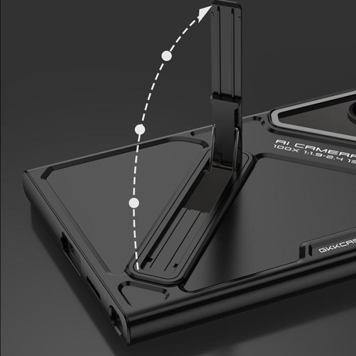 GKK - GKK Samsung Galaxy S25 Ultra Fodral Mecha Style - Svart