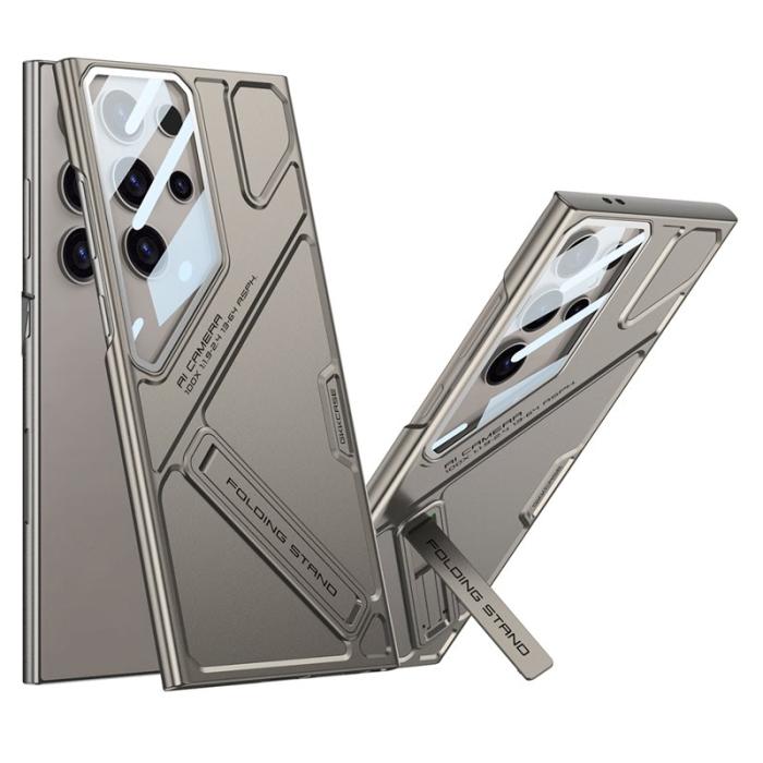 GKK - GKK Samsung Galaxy S25 Ultra Fodral Mecha Style - Titan Grey