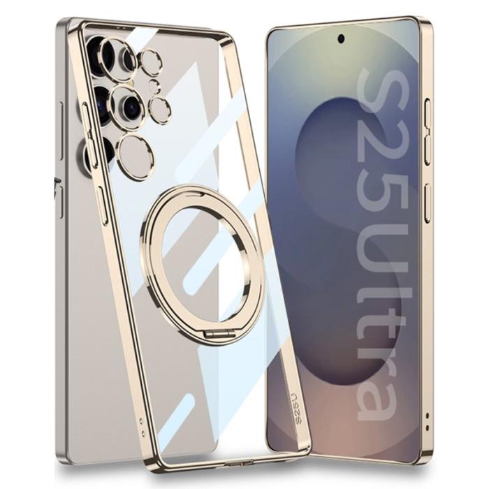 GKK - GKK Samsung Galaxy S25 Ultra Fodral PC + Metall - Guld