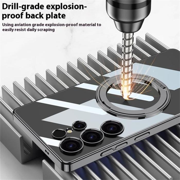 GKK - GKK Samsung Galaxy S25 Ultra Fodral PC + Metall - Guld