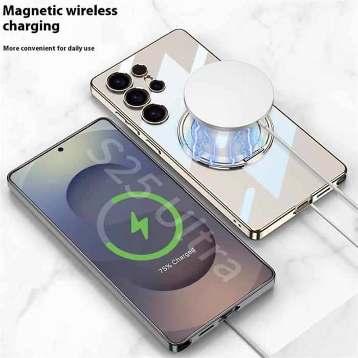 GKK - GKK Samsung Galaxy S25 Ultra Fodral PC + Metall - Guld